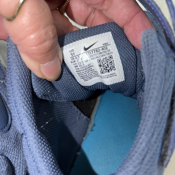 Nike Court Borough Mid 2 Diffused Blue/Light Bone CD7783-402 Size 5Y - Picture 7 of 9